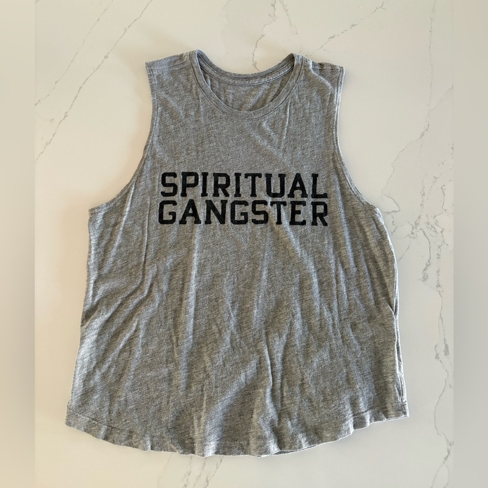 Spiritual gangster size small tank top